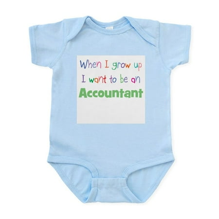 

CafePress - When I Grow Up Accountant Infant Bodysuit - Baby Light Bodysuit Size Newborn - 24 Months