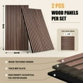 thumbnail image 6 of 2 Packs Soundproof Wall Panels, 46.45" x 23.81" Wood Slat Wall Panel Wood Wall Panels 3D Sound Dampening Panels Wall Decoration 3D Wall Panels for Interior Wall Decor, Walnut, 6 of 8