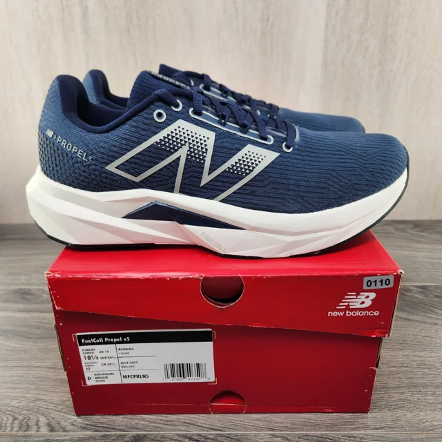 New Balance FuelCell Propel v5 Size 10.5 Mens Blue Grey White Running Shoes