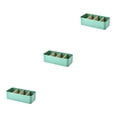 thumbnail image 2 of kurtrusly Storage Box Strong Practicality Wide Application Detachable Partition Large Capacity Plastic Storage Box Ladder Layered green Rectangular 3Set, 2 of 6