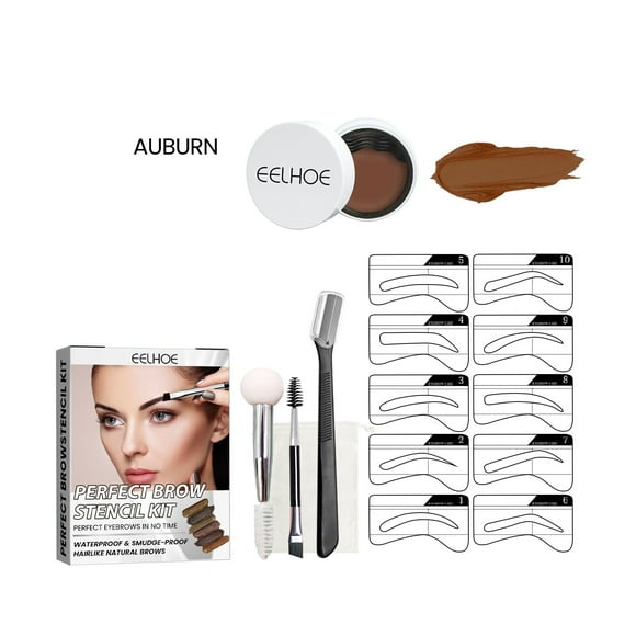 Deals 50% Off Clear Brow Cream Set, Natural Lasting Brow Styling Soap Brow Mascara Auburn