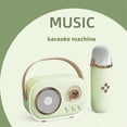 thumbnail image 3 of Karaoke Portable Wireless Bluetooth Speaker with Microphone Green, 3 of 5