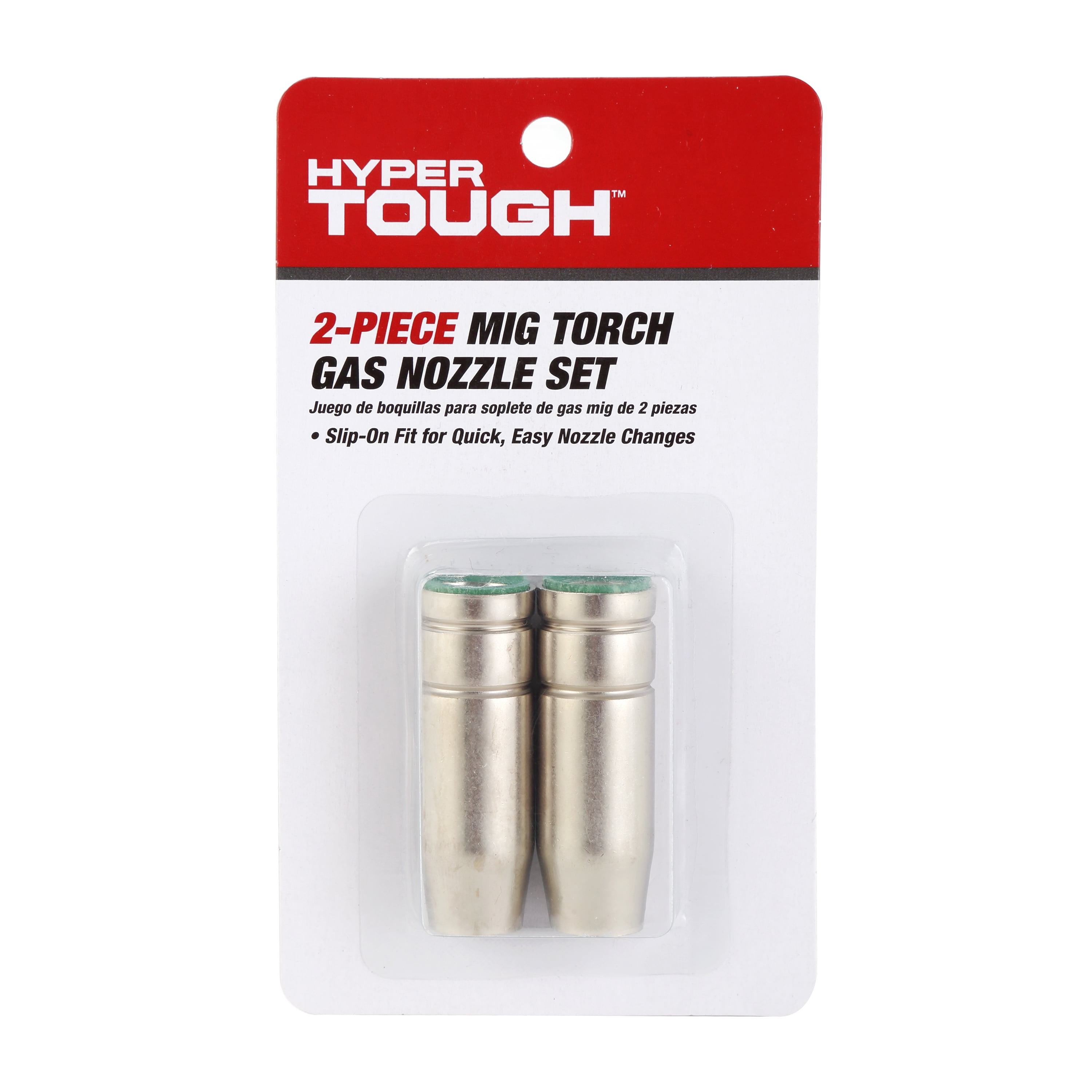Hyper Tough 2-Piece Gasless Flux Core Nozzle Welding Tip Set