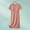 Watermelon Red, variant on Royisotas Summer Nightgowns for Women Crew Neck Pink Nightdress Button Down Solid Color Cotton Juniors Pajamas Short