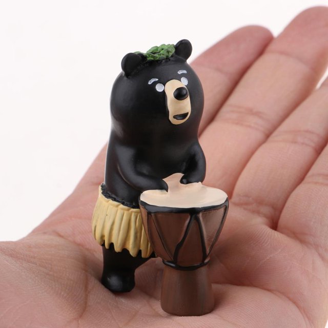 Estatuilla De Animales En Miniatura Estatua 1:12 Dollhouse Accesorios - Yotijar Figuras de osos de casa de muñecas