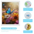 thumbnail image 3 of Diamond Art Kits for Adults, Blue Butterfly Garden Blooms Sunlight 5D Diamond Painting Kits for Adults Beginners, DIY Full Drill Diamond Painting, Gem Art and Crafts 12x16, 3 of 7