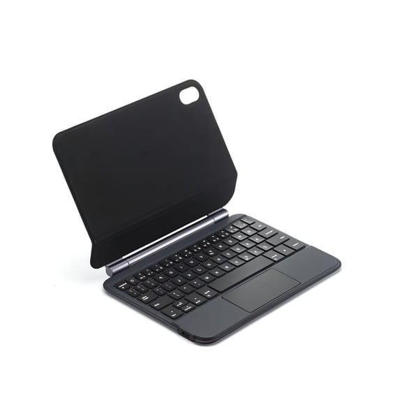 GJX Keyboard Case for iPad Mini 7/6, Backlit Magnetic Keyboard with Multi-Touch Trackpad, Floating Cantilever Stand Cover for iPad Mini 6th Gen