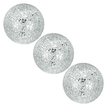 Uxcell Decorative Ball for Bowls, 4 Inch Mosaic Glass Decorative Bowl Fillers Silver