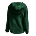 thumbnail image 7 of Fesfesfes Women Hooded Flannel Zipper Lace Long Sleeve Casual Sweatshirt Pullover Top Coat or, 7 of 7
