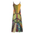 thumbnail image 3 of Generic Women's Summer Maxi Dress Casual V-Neck Sleeveless Bohemian Spaghetti Strap Floral Long Maxi Dress, 3 of 4