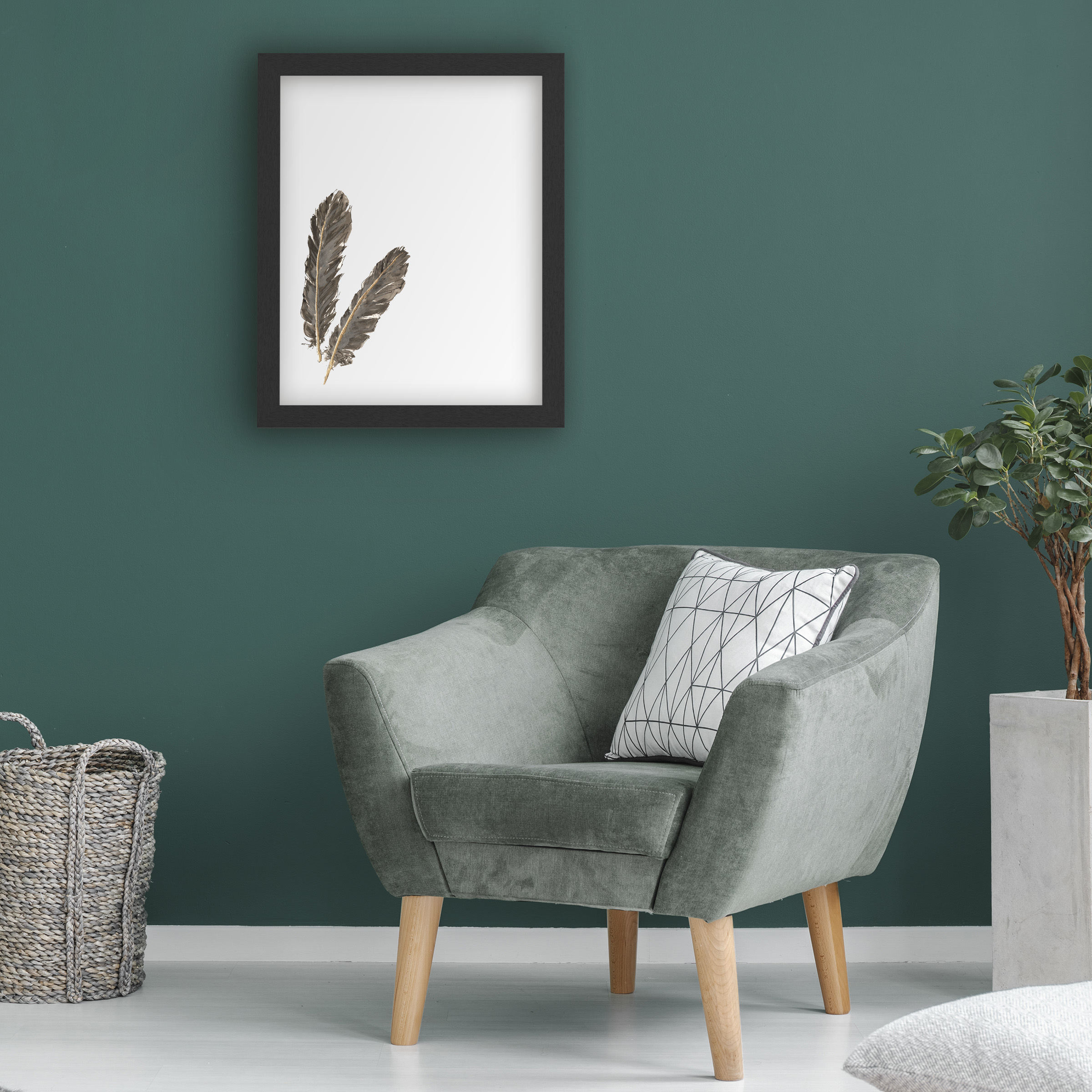 Trademark Fine Art 'Gold Feathers Iv' Markerboard by Chris Paschke