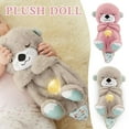 thumbnail image 3 of Lovely Cartoon Otter Plush Toy with Music Portable Activity Toy for Newborns Boys Girls, 3 of 5