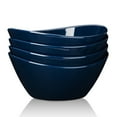 thumbnail image 5 of WhizMax 42 Ounce Porcelain Bowls Set of 4, Dark Blue Ceramic Bowls for Cereal, Soup, Salad, Pasta, Prep, Rice, Ice Cream, Microwave & Dishwasher Safe, 5 of 6