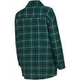thumbnail image 3 of Women's College Concepts Hunter Green/Black Milwaukee Bucks Boyfriend Button-Up Nightshirt, 3 of 3