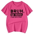 thumbnail image 3 of Karoyedx Girls Tshirts Toddler Girls Shirts Short Sleeve Baby T-Shirt Cotton Cute Crew Neck Tees Tops Hot Pink Size,9-10 Years, 3 of 4