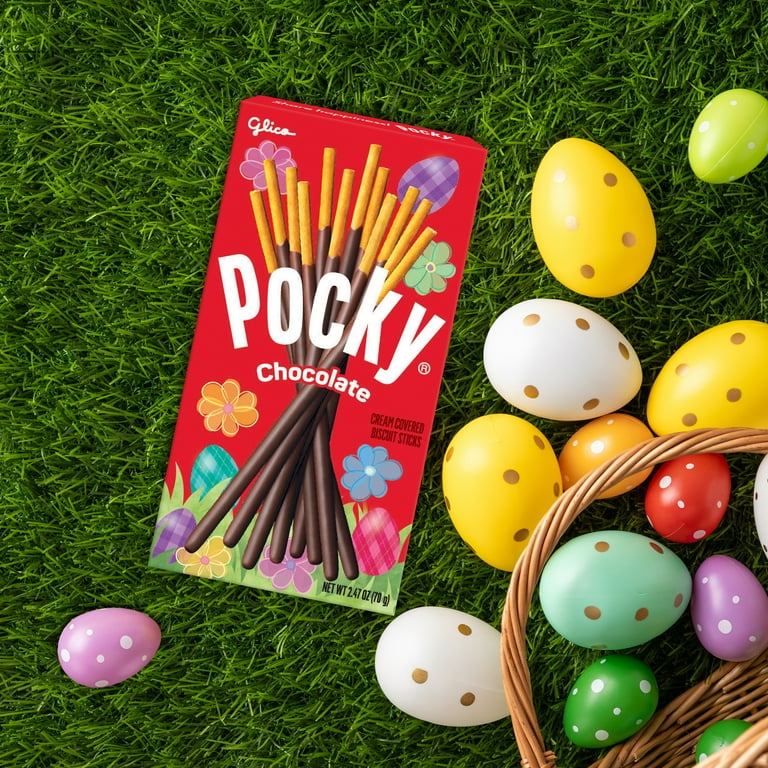 Pocky, Easter Chocolate Cream Biscuit Sticks, 2.47 oz Box