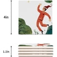 thumbnail image 3 of FMSHPON Merry Christmas Dancing Boy Set of 4 Coaster for Drinks, Absorbent Ceramic Stone Coasters Cup Mat with Cork Base for Home Kitchen Room Coffee Table Bar Decor, 3 of 4
