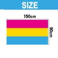 thumbnail image 2 of Pansexual Pride Flag 3x5ft - Rainbow Flag Vivid Color and Fade Proof - with Grommets, 2 of 5