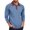 Light Blue, variant on Mens Polo Shirts Classic Long Sleeve Comfortable Breathable Casual Slim Fit Turn Down Collared Solid Color Mens T-Shirts