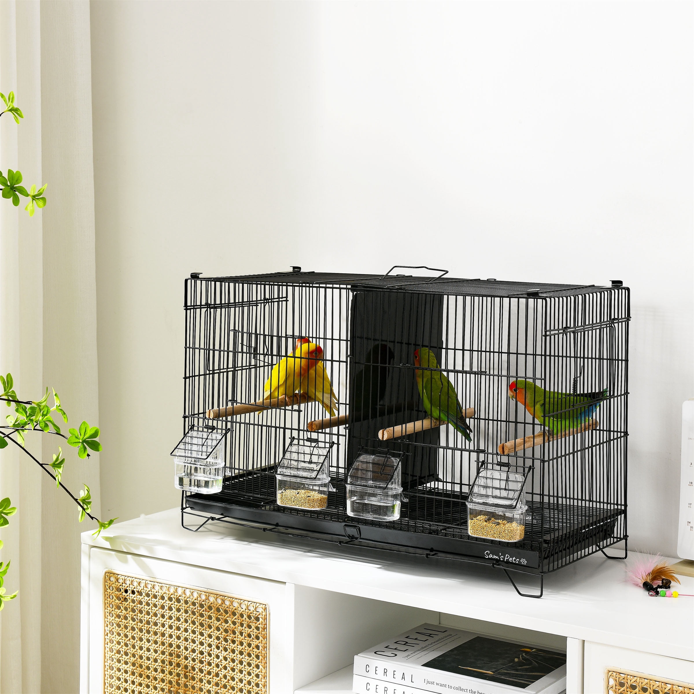 Willow 24'' Bird Cage In Black