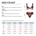 thumbnail image 4 of Kdxio Christmas Buffalo Plaid Print Women's 2 Piece High Waisted Wrap Spaghetti Strap Summer Swimsuit Bikini Set-Large, 4 of 7