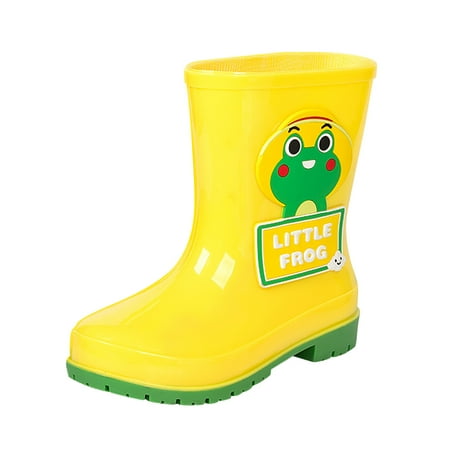 

Zlekejiko Children Cute Cartoon Fashion Waterproof And Non Slip Rain Boots Rain Boots Soft Bottom Fashion Rain Boots
