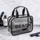 thumbnail image 4 of Neceser Maquillaje Cosmético Bolsa Transparente Portátil Impermeable Transparente Viaje Gran Almacenamiento Negro，S JAMW Sencillez, 4 of 5