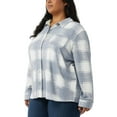 thumbnail image 6 of 32 Degrees Women's 4-way Stretch Soft Button-Up Shirt-Gray / S, 6 of 7