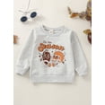 thumbnail image 2 of Bagilaanoe Toddler Baby Girl Boy Oversized Sweatshirt Long Sleeve Rugby Letter Print Pullover 6M 12M 18M 24M 3T 4T Kids Fall Loose Tee Tops, 2 of 9