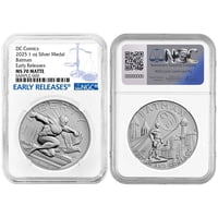 U.S. Mint 2025 1-oz Batman DC Comics Silver Medal NGC MS70 ER Blue Label