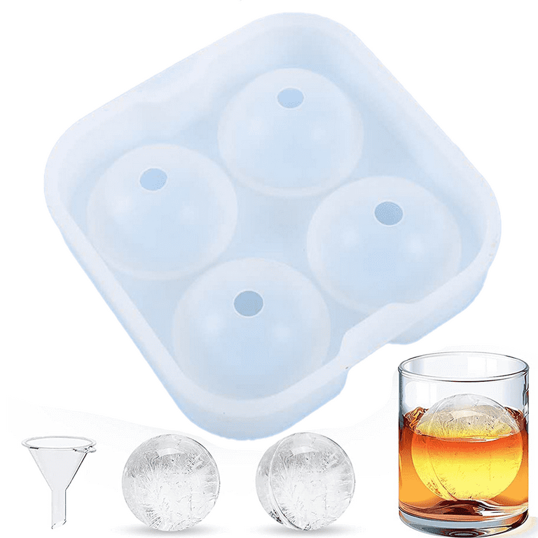 Bar Whisky Ice Ball Mould Maker Silicone Ice Box Large Spherical Frozen Ice  Cube Mold - AliExpress