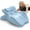 Sky Blue, variant on TripleHBB Ergonomic Memory Foam Wedge Pillow, 27° Multi-Position Support Pillow for Neck & Lumbar, Multi-Use Body Pillow with Removable Pillowcase