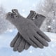thumbnail image 5 of Guantes de Invierno para Mujer Zulema Táctil Fleece Grueso Gris, 5 of 8