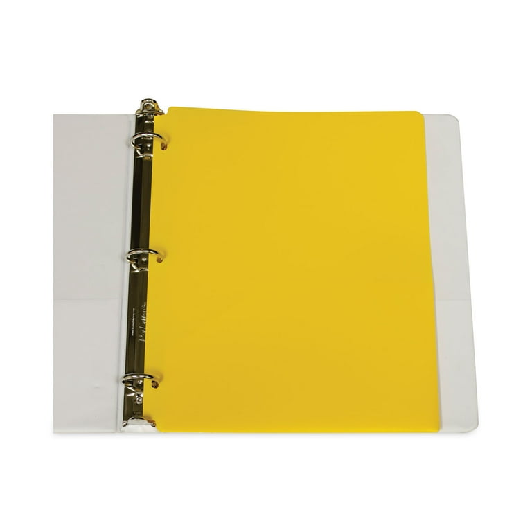 Two-Pocket Heavyweight Poly Portfolio Folder, 11 x 8.5, Yellow, 25/Box Two-Pocket Heavyweight Poly Portfolio Folder, 11 x 8.5, Yellow, 25/Box
