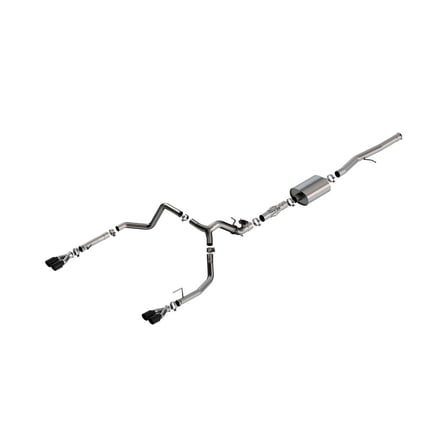 Borla 2024 Chevy Silverado 1500 6.2L V8 ATAK Cat-Back Exhaust with Valve Simulator and Black Chrome Tips