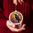 thumbnail image 4 of Autumn Raven Stained Glass Suncatcher Ornament – Holiday Ornament with Text for Loved Ones, Family & Friends, Christmas 2025 Decoration, 4 of 6