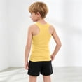 thumbnail image 6 of Atogsazn Toddler Baby Girls Summer Cotton Set Kids Casual Sleeveless Tank Tops & Shorts Outfit Trendy Yellow 12-24 Months Fashion, 6 of 9