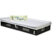 SafeSleep Breathable Crib Mattress, Espresso Base, White Surface