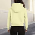 thumbnail image 6 of ManxiVoo Women's Cropped Zippered Hoodie Casual Loose Fit Drop Shoulder Sweatshirt Lightweight Street Style M Size Khaki, 6 of 7