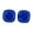 Blue, variant on Cushion Cut Blue Sapphire Earrings, 4 ct, Rhodium