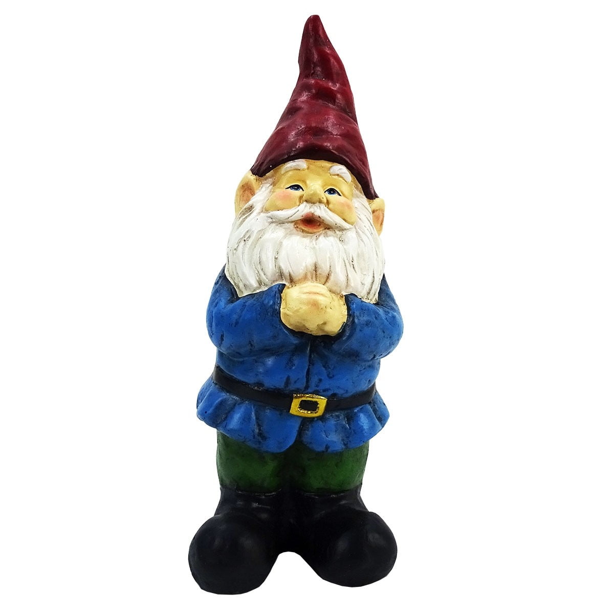 Alpine Corporation 12-Inch Bearded Garden Gnome Statue with Red Hat ...