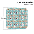 thumbnail image 3 of Disketp Cute Corgi Head Funny Coasters,4 Pcs Leather Coasters With Holder, Perfect Housewarming Hostess Gifts,Protect Furniture From Water Marks Scratch And Damage, 3 of 9