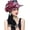 Navy/Rose, variant on Women Derby Church Dress ascinator Wide Brim Hats 1920s Party Wedding Cloche Bowler Hats