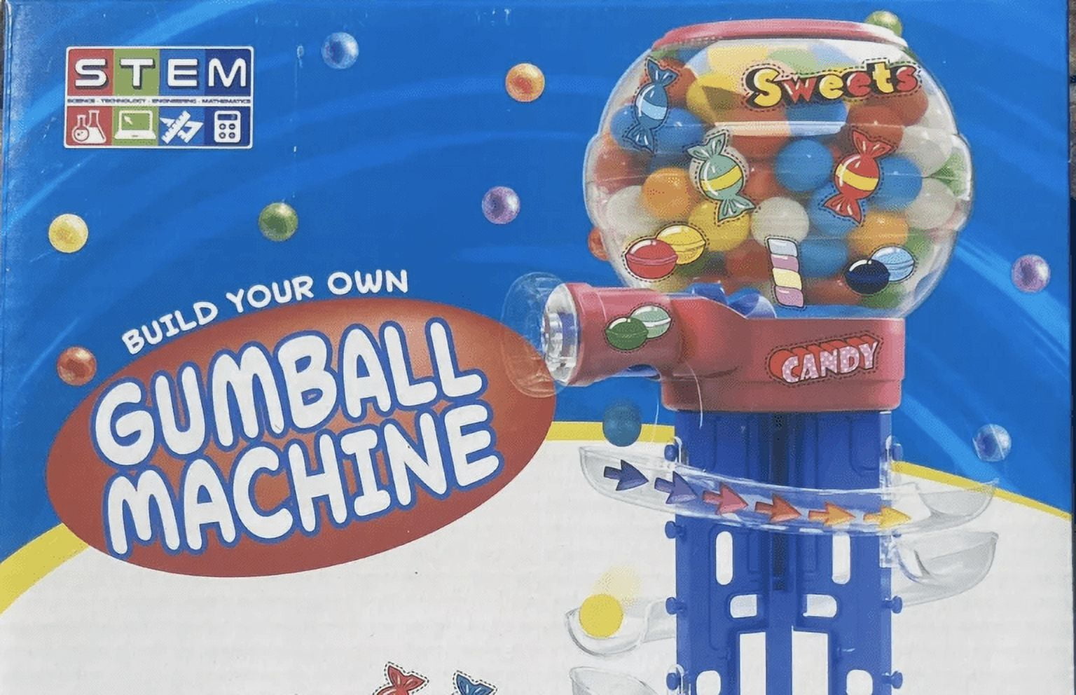 STEM Build Your Own Gumball Vending Machine Candy Dispenser