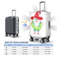 thumbnail image 4 of Susaid Hello Summer Gnome 2 Print Elastic Washable Suitcase Cover with Hidden Zipper, Fits 18-32 Inch Luggage for Protection During Travel-Large, 4 of 7