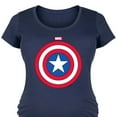 thumbnail image 3 of Marvel Captain America - Logo Shield - Maternity Scoop Neck Graphic T-Shirt, 3 of 5