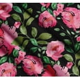 thumbnail image 3 of Soimoi Cotton Poplin Fabric Flower & Leaves Watercolor Print Sewing Fabric Yard 56 Inch Wide, 3 of 7