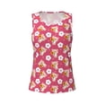 thumbnail image 2 of Rocae Piggy Sunflower for Women's Workout Tank Top Lightweight Sleeveless Fit Tops- Moisture-Wicking, BreathableXX-Large, 2 of 9