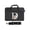 Multicolor-Letter D, variant on Multicolor Floral Monogram Laptop Bag With Shoulder Strap, Fits 13-16 Inch