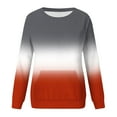 thumbnail image 5 of Brondbend Womens Sweatshirts Trendy Pullovers Women Crewneck Long Sleeve Gradient Color Fashionl Top with Pocket Oversized Fall Winter Party Athletic Top Versatile,Red, 5 of 5
